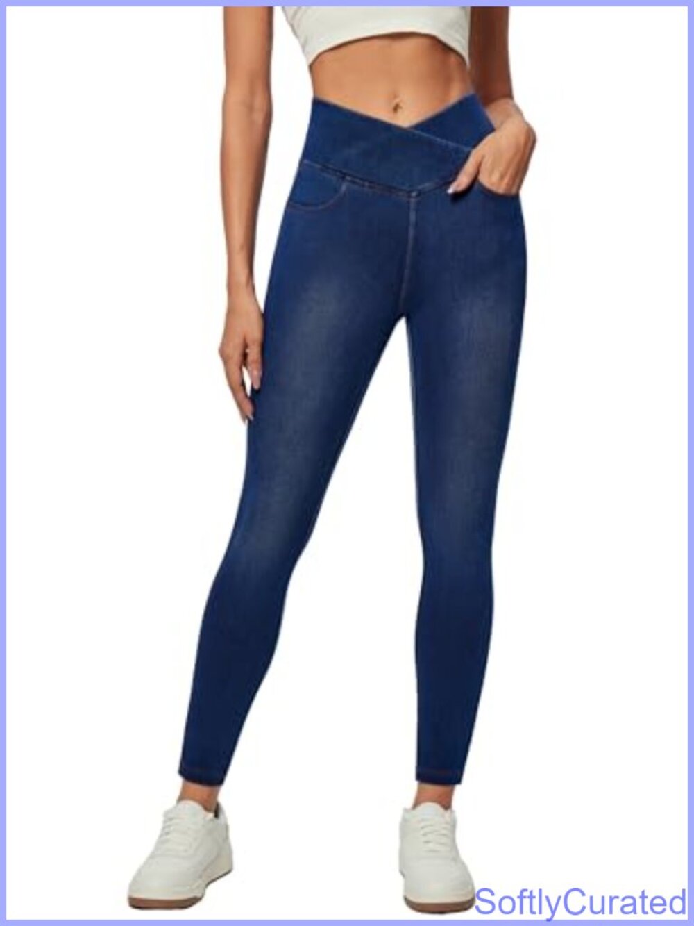 IUGA Stretchy Pull On High Waisted Jeggings Tummy Control Skinny Jeans